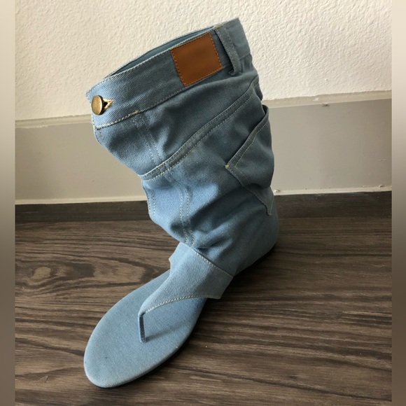 CAPE ROBBIN MATIE - DENIM SANDALS by CAPE ROBBIN - Picture 4 of 7